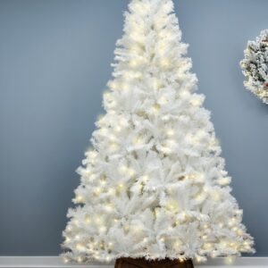 The 10ft Pre-lit Bianca Pine Tree with Warm White Lights