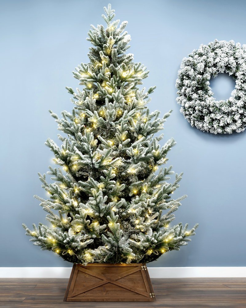 The 9ft Pre-lit Frosted Ultra Mountain Pine